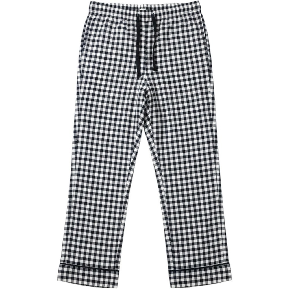 J. Crew Adult S Navy White Gingham Plaid Pajama Pants Sleepwear Cozy Cuddle Cute